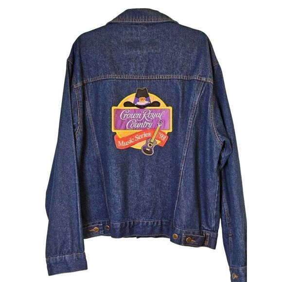 Vintage Urban Equipment World Wear Royal Crown Collaboration Jean Jacket. Size X - Picture 4 of 5
